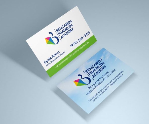 Franklin Academy Business Card Franklin Academy Business Card