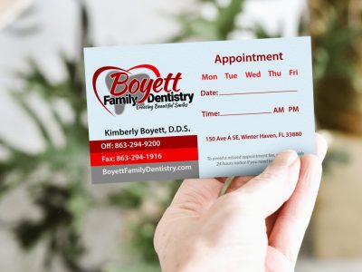 Boyett Appointment Card