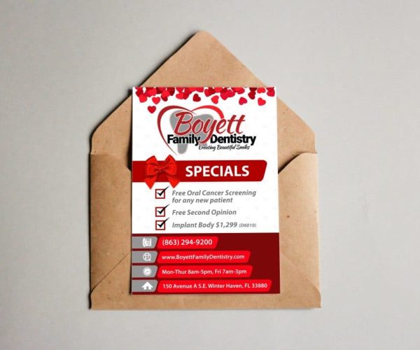 Boyett Card Boyett Specials Card