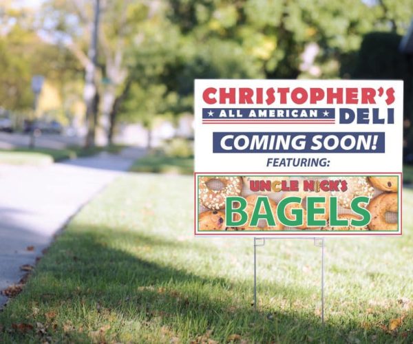 Christopher's Deli Yard Sign Christopher's Deli Yard Sign