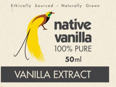 Native Vanilla Bottle Label