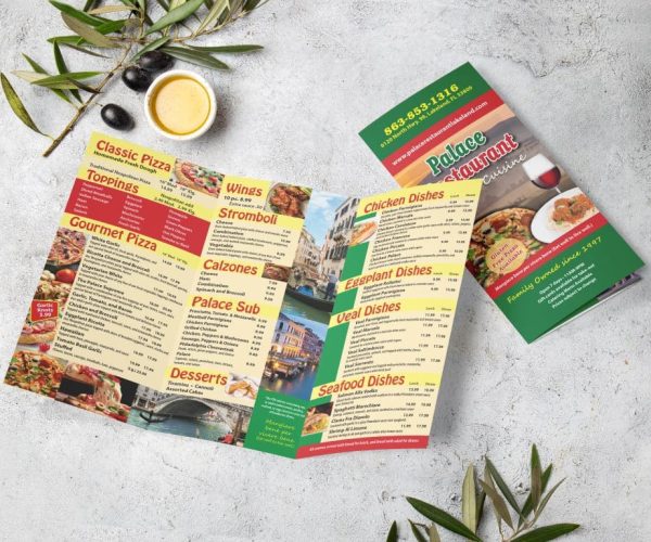 Palace Italian Pizza Menu Palace Italian Pizza Menu