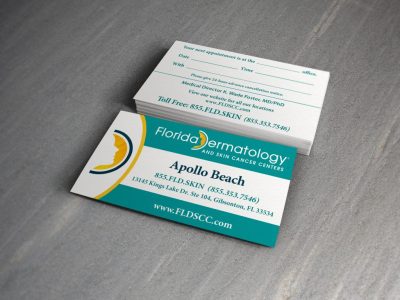Florida Dermatology Business Cards