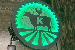 Keel Farms LED Sign