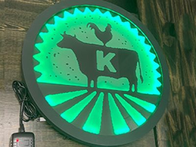 Keel Farms LED Sign