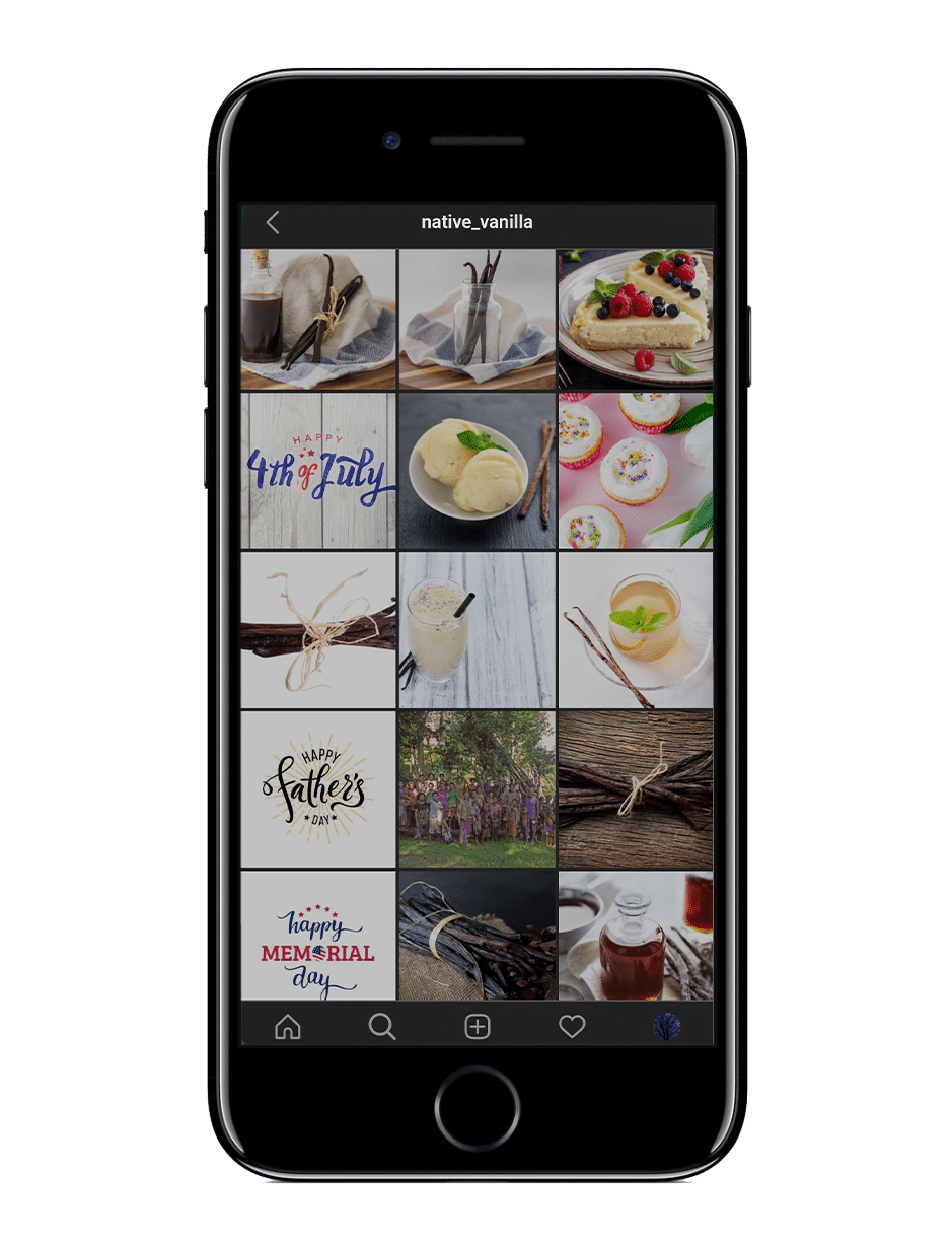 Native Vanilla Instagram