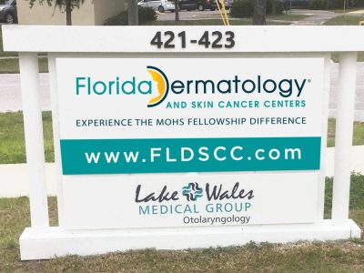 Florida Dermatology Road Sign