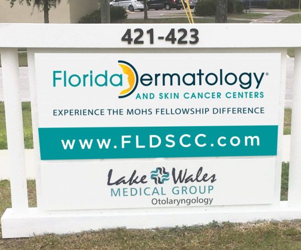 FLD Outdoor Sign Florida Dermatology Road Sign