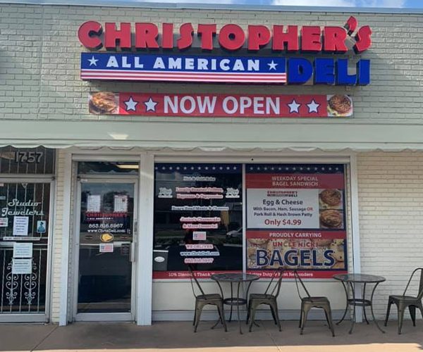 Christophers Deli Sign Christophers Deli Sign