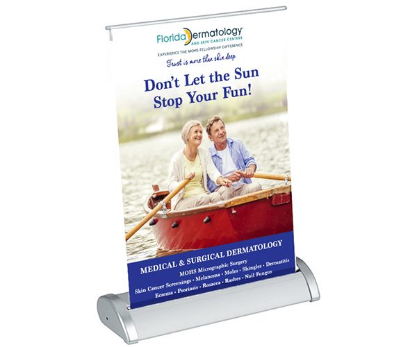 Florida Dermatology Table Top Banner Florida Dermatology Table Top Banner
