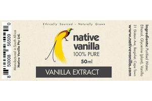 Native Vanilla Bottle Label